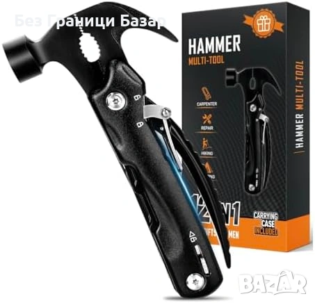 Нов Джобен мултитул 12 в 1 за къмпинг/ремонт, инокс, кания, калъф за колан