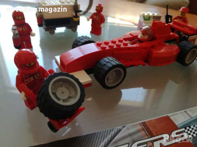 Конструктор Лего - Lego Ferrari -  8673 - Ferrari F1 Fuel Stop, снимка 5 - Колекции - 36039986