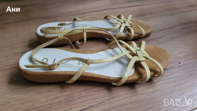 Жълти сандали 40 номер, снимка 3 - Сандали - 41771018