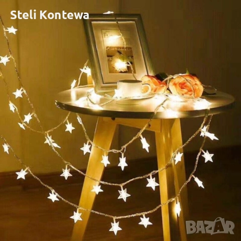 Светещи коледни LED лампички, снимка 4 - Лед осветление - 52408297