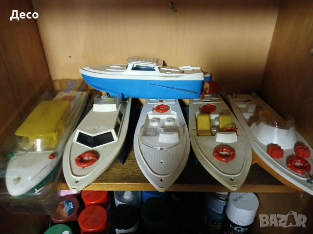 Стари играчки лодки,катери,моторници. , снимка 8 - Колекции - 53430813