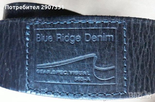 колан Blue Ridge Denim.естествена кожа. 110 см, снимка 2 - Колани - 41717868