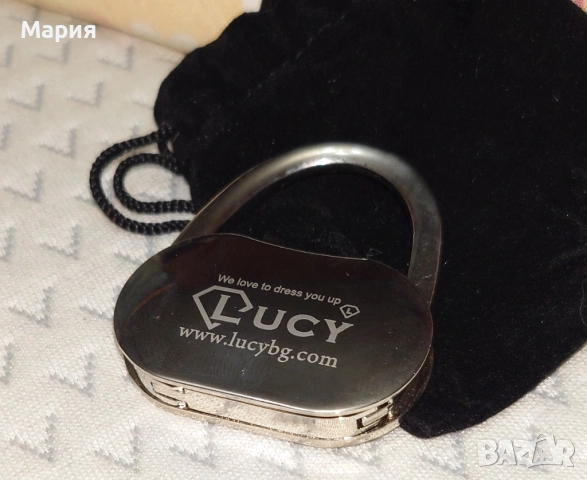 Метален държач за чанта или раница Lucy, снимка 7 - Чанти - 53738811