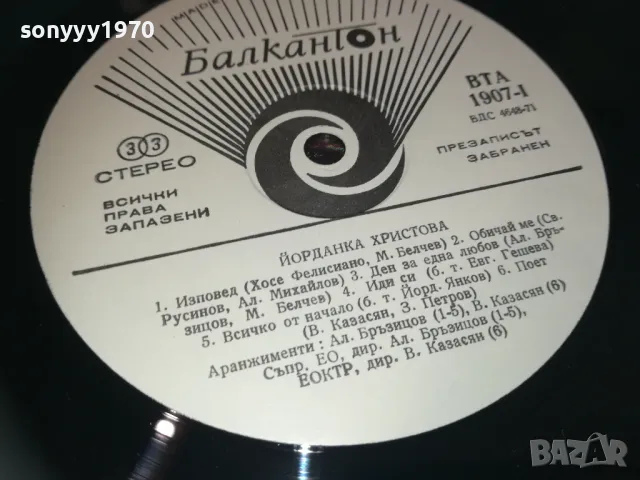 ЙОРДАНКА ХРИСТОВА 2510241122, снимка 8 - Грамофонни плочи - 47713493