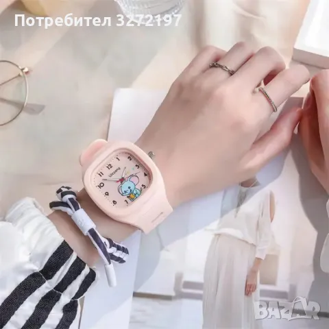 MINISO Сладък детски кварцов часовник,Моден светещ,Различни цветове, снимка 15 - Детски - 48330882