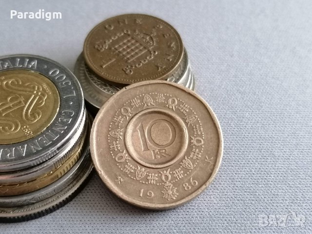 Монета - Норвегия - 10 крони | 1986г.