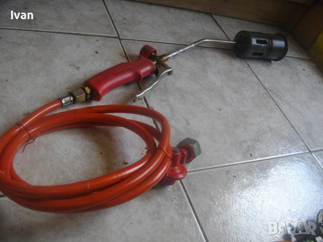 ROTHENBERGER-58 см Газова Горелка За Покриви/Хидроизолации-Немска-Профи-С Маркуч и Редуцир Вентил, снимка 17 - Други инструменти - 41443485