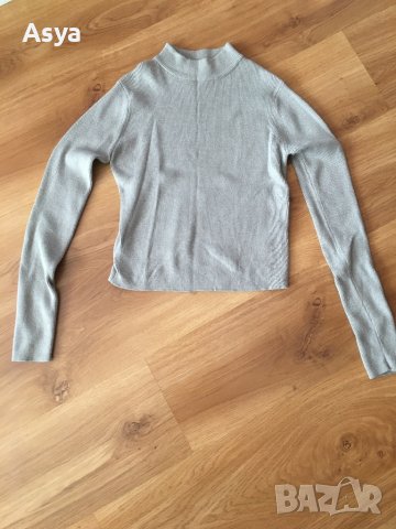 Сив пуловер, снимка 3 - Блузи с дълъг ръкав и пуловери - 42013105