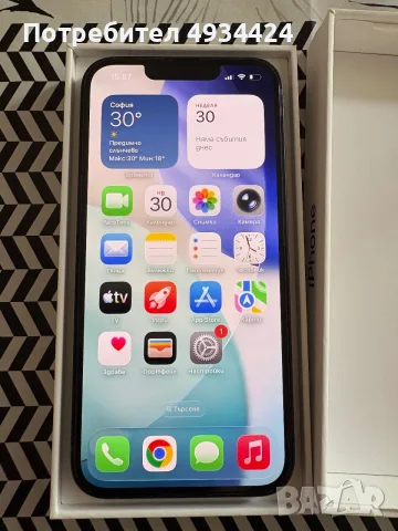 iPhone 16-e - черен, 100% батерия