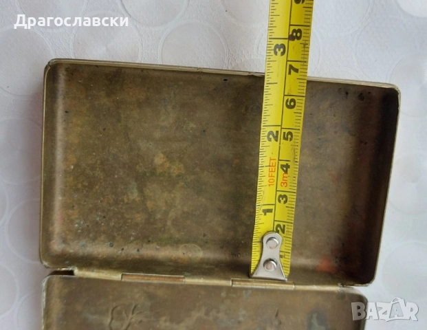 Табакери: Стара посребрена табакера, руска с лос, месингова с коне, снимка 17 - Други - 42511050