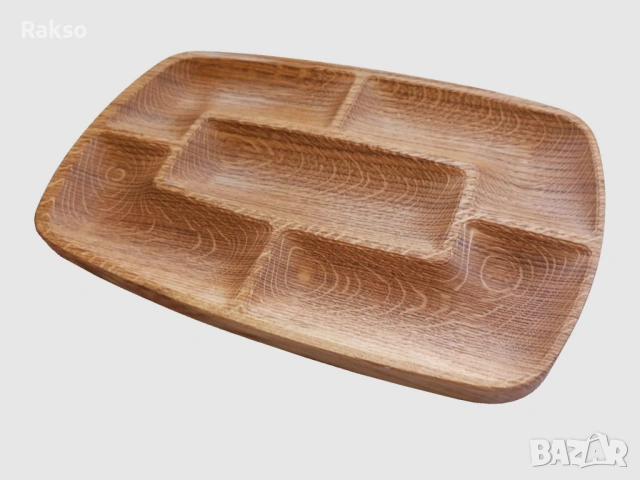 Кухненска 3Д дъска/плато за сервиране и рязане от дърво. "Тетрис".