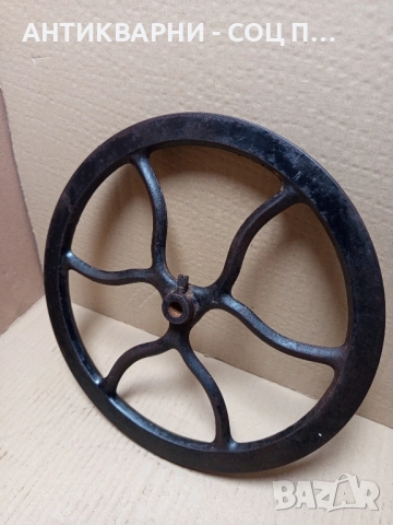Старо Метално Колело От Стара Шевна Машина., снимка 2 - Антикварни и старинни предмети - 51610320