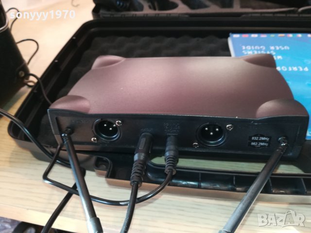 SHURE 2 MIC WIRELESS+КУФАР 2102221743, снимка 12 - Микрофони - 35868672