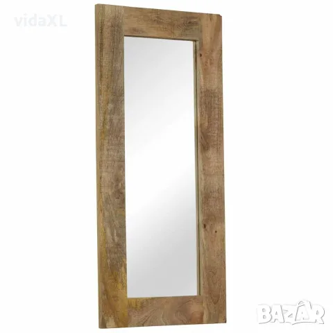 vidaXL Огледало, мангово дърво масив, 50x110 см, снимка 6 - Огледала - 56146417