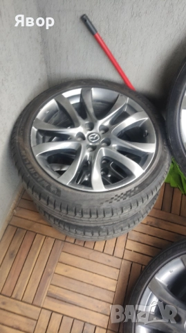 Оригинални джанти 19" Мазда 6, CX 3, CX 5, CX 9 с перфектни летни Michelin Pilot Sport 5 DOT: 3622, снимка 8 - Гуми и джанти - 52423171