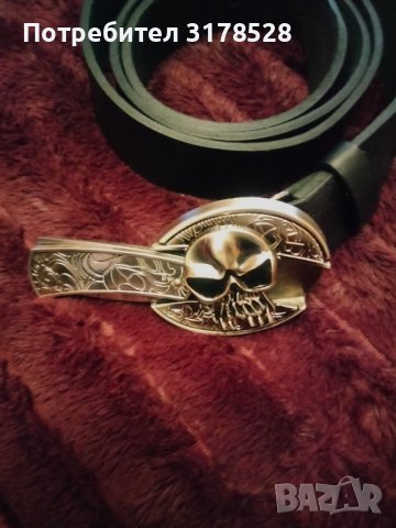 Мъжки рокерски колан , снимка 3 - Колани - 42181305