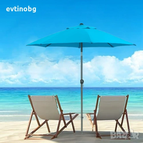 Градински чадър Muhler U5060 – Елегантна защита от слънцето във вашата градина, снимка 3 - Градински мебели, декорация  - 53857812