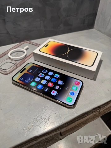 КАТО ЧИСТО НОВ Iphone 14 Pro Max 256 GB Gold, снимка 7 - Apple iPhone - 53597896