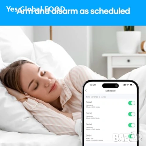 AGSHOME WiFi домашна аларма 120dB с датчици, снимка 7 - Друга електроника - 53430710