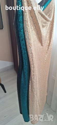 рокля с пайети, снимка 3 - Рокли - 52637889