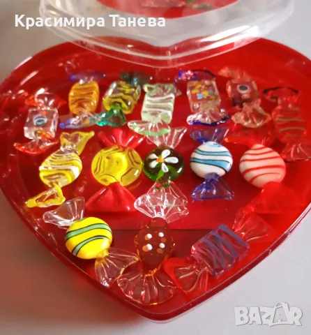 🌹🌺🍀 Стъклени бижута  -  бонбони .  ... Цена  :  3 €                 за бр ., снимка 3 - Декорация за дома - 55895106