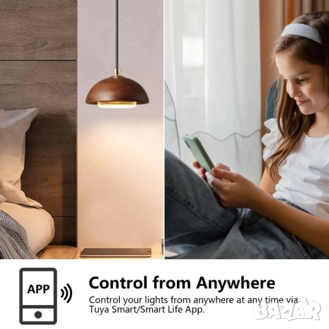 KETOTEK WiFi Smart сензорен ключ за осветление, 3 групи, 1 посока 10A, снимка 3 - Други - 52360843