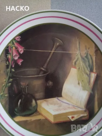 Декоративна Порцеланова Чиния За Стена Schumann Stilles Leben Диаметър 30 см. Внесена от Германия, снимка 3 - Декорация за дома - 49115792