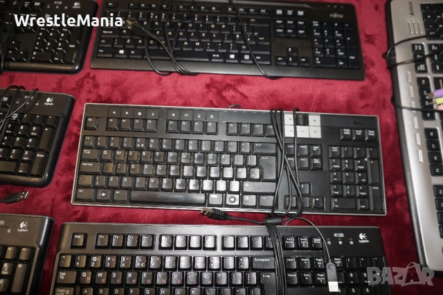 13 Клавиатури Logitech K120/Dell/Fujitsu KB410K/Gembird/Genius/A4Tech за Настолен Компютър , снимка 10 - Клавиатури и мишки - 51955657