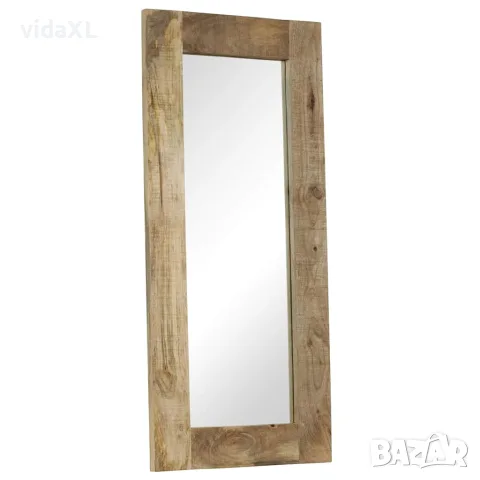 vidaXL Огледало, мангово дърво масив, 50x110 см, снимка 9 - Огледала - 56146417