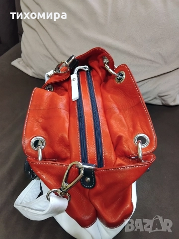 Jenny Vera piele Дамска чанта в три цвята от естественна кожа, снимка 2 - Чанти - 52915080