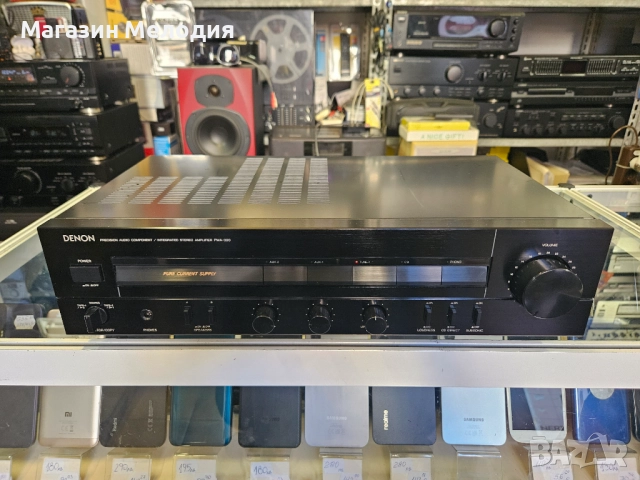 Усилвател DENON PMA-320 Две по 90 вата. В отлично техническо и визуално състояние., снимка 2 - Ресийвъри, усилватели, смесителни пултове - 52811330
