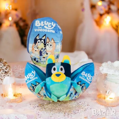 Плюшена играчка Блуи и Бинго, Bluey Bingo плюшени играчки, Блуи 25см, снимка 4 - Плюшени играчки - 50168426