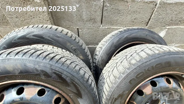 Продавам Гуми с железни джанти 15 цола, снимка 3 - Гуми и джанти - 56112629