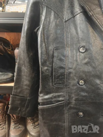 Дамско кожено манто, снимка 5 - Палта, манта - 48884345