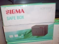 механичен трезор сейф, касa с ключ SIGMA външни размери 230х170х170м, снимка 6