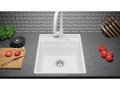  Кухненска Мивка от гранит модел Осло 45 Премиум 430 x 530 мм Бяла, снимка 9