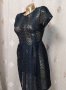 Zara M Черна дантелена рокля , снимка 2