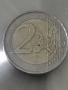 Рядка 2 евро монета от 2002 с буквата А, снимка 2
