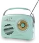 Ретро радио цвят зелен(мента) , Дизайнерско радио 50те години нова версия, снимка 1 - Радиокасетофони, транзистори - 42448151