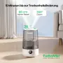 Овлажнител за спалня с горно пълнене 3.6 L 360° хладна , мъгла , тих, снимка 5