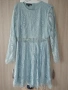 Светло синя дантелена рокля размер Л., снимка 2