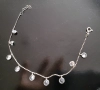 Сребърна гривна с камъчета. , снимка 2