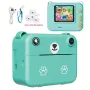Детски фотоапарат с дисплей Моментално печатащ фотоапарат Розов Зелен Жълт Лилав, снимка 12
