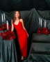 Стилна Червена Дамска Рокля , снимка 1