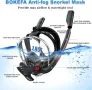 BOKEFA Цялолицева маска за шнорхел със закрепване на камерата S/M, снимка 7