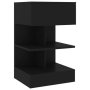 vidaXL Нощно шкафче, черно, 40x35x65 см, ПДЧ(SKU:808650