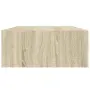 vidaXL Стенни рафтове с чекмеджета, 2 бр, дъб, 40x23,5x10 см, МДФ, снимка 8