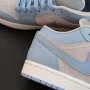 Нови Маратонки Nike Air Jordan 1 Low Icy Blue Размер 39 Обувки , снимка 9