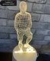 Лед нощна лампа футболист за подарък , снимка 8