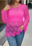 Дантелена  блуза, Цикламена блуза, Красива туника, Розов блузон, Модерна блуза, снимка 1